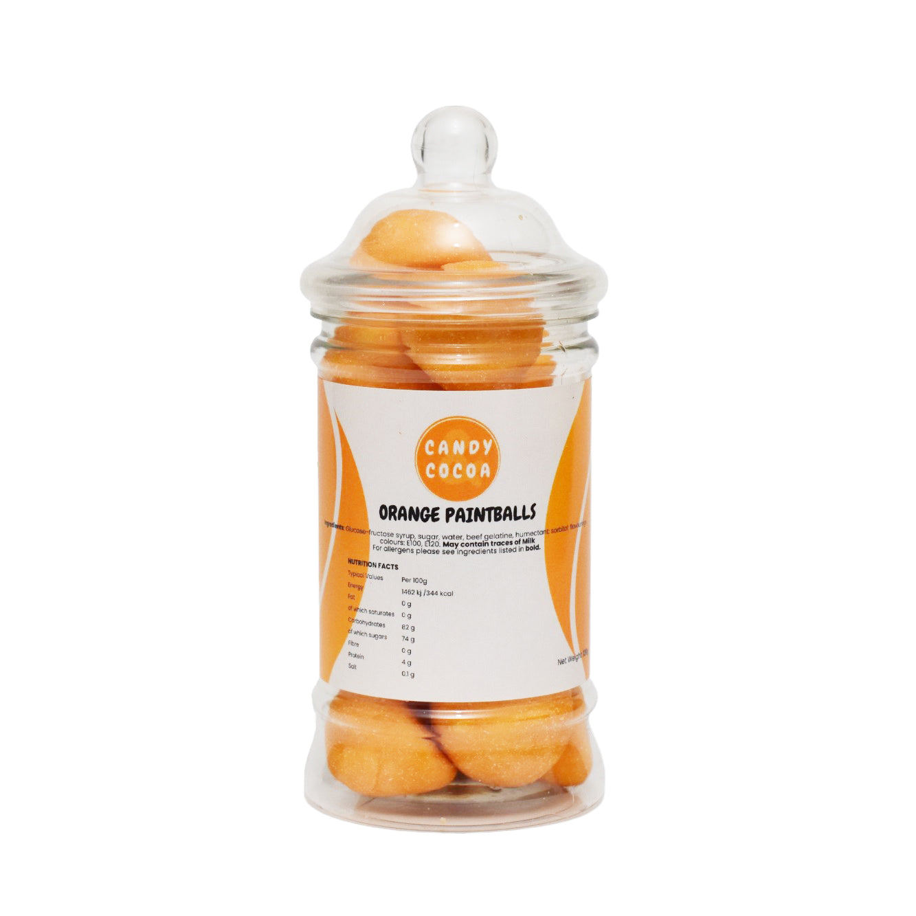 Orange Paint Balls - Jar