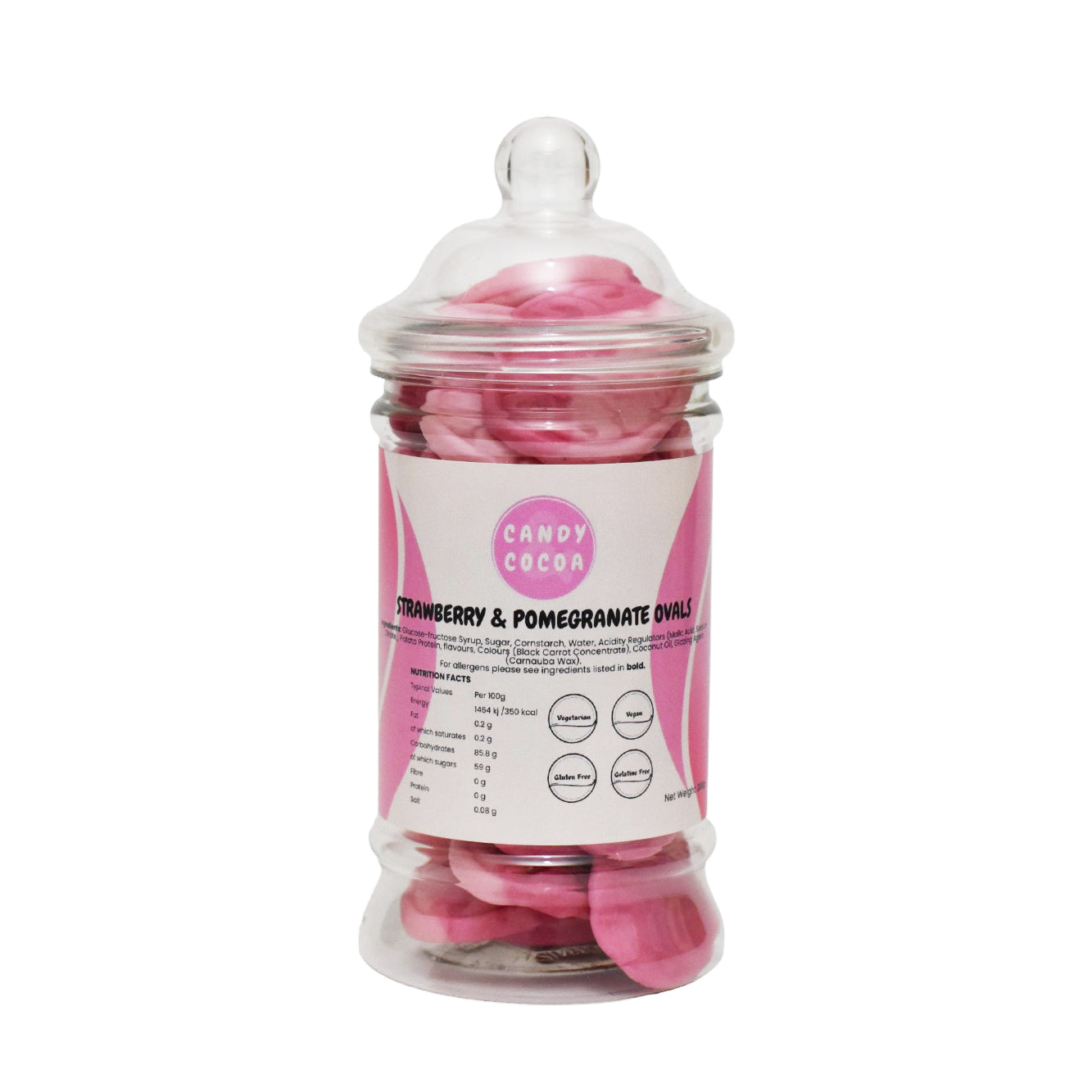 Strawberry And Pomegranate Ovals - Jar